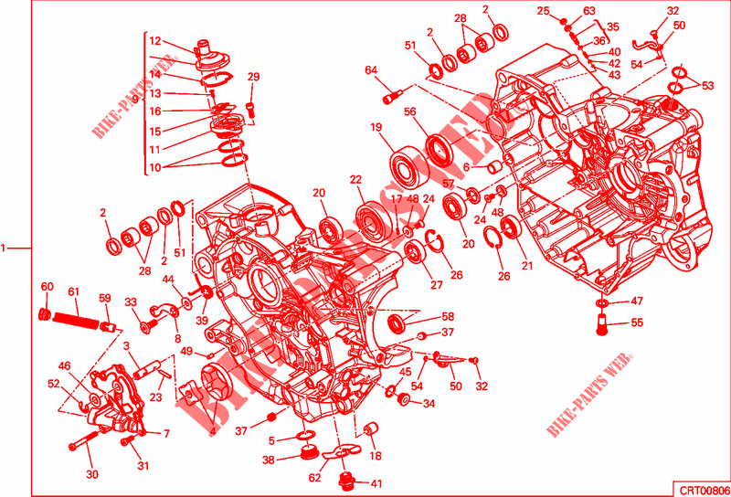 MOTORGEHÄUSE für Ducati Hypermotard 950 2019