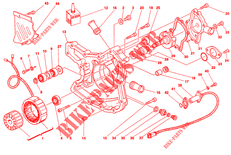DECKEL   LICHTMASCHINE (FMM <003123) für Ducati 916 1994