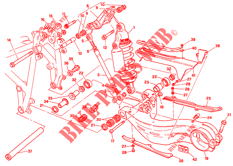 STOßDÄMPFER für Ducati 916 1994