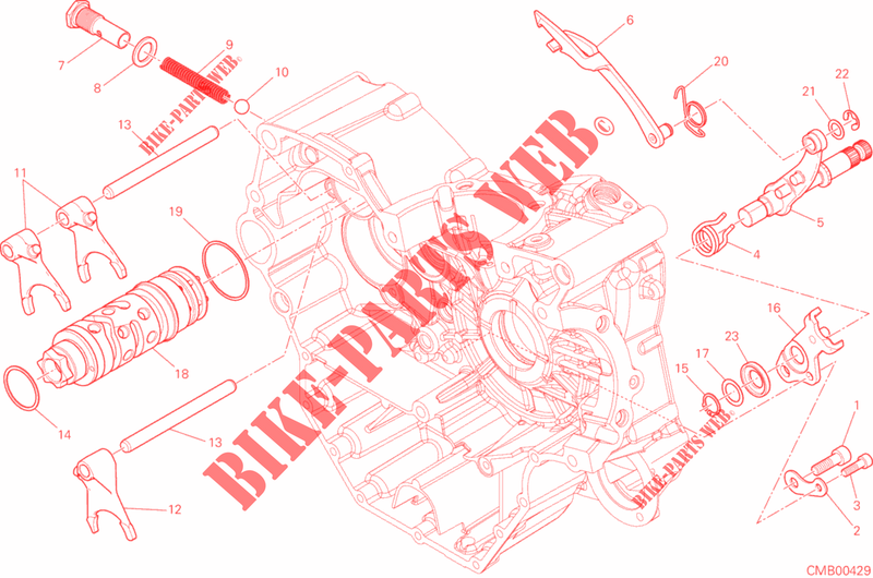 GETRIEBE SCHALT für Ducati Hypermotard 939 2016