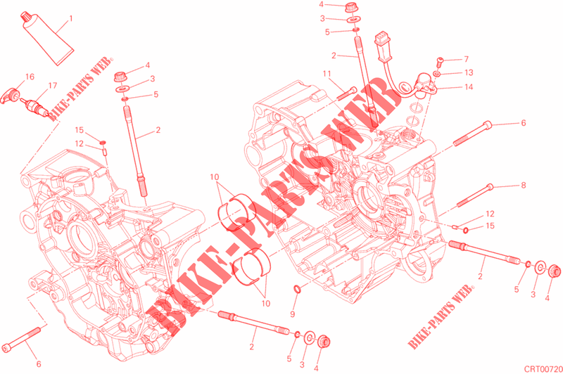 MOTORGEHÄUSE für Ducati Hypermotard 939 2016