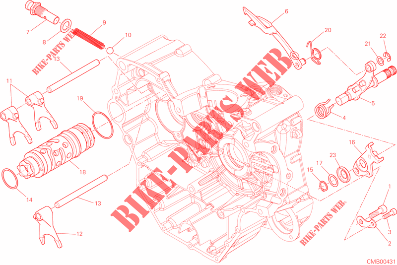 GETRIEBE SCHALT für Ducati Monster 821 Stripes 2015