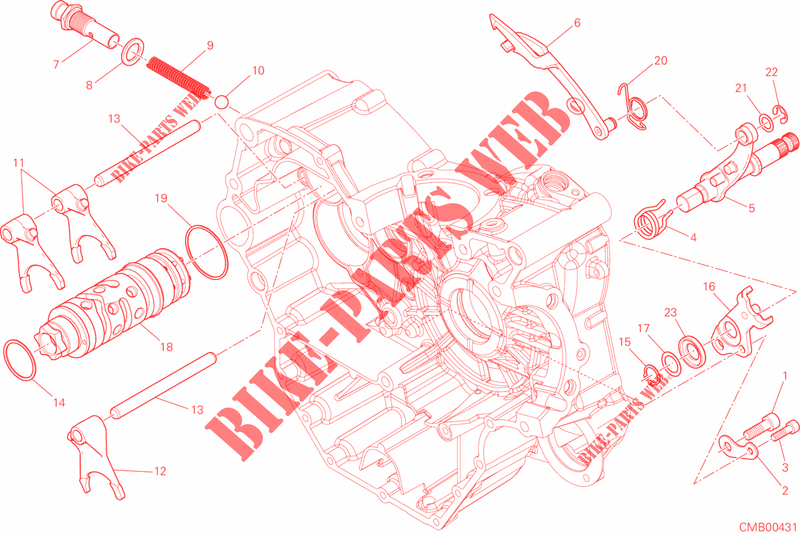 GETRIEBE SCHALT für Ducati Monster 821 2016