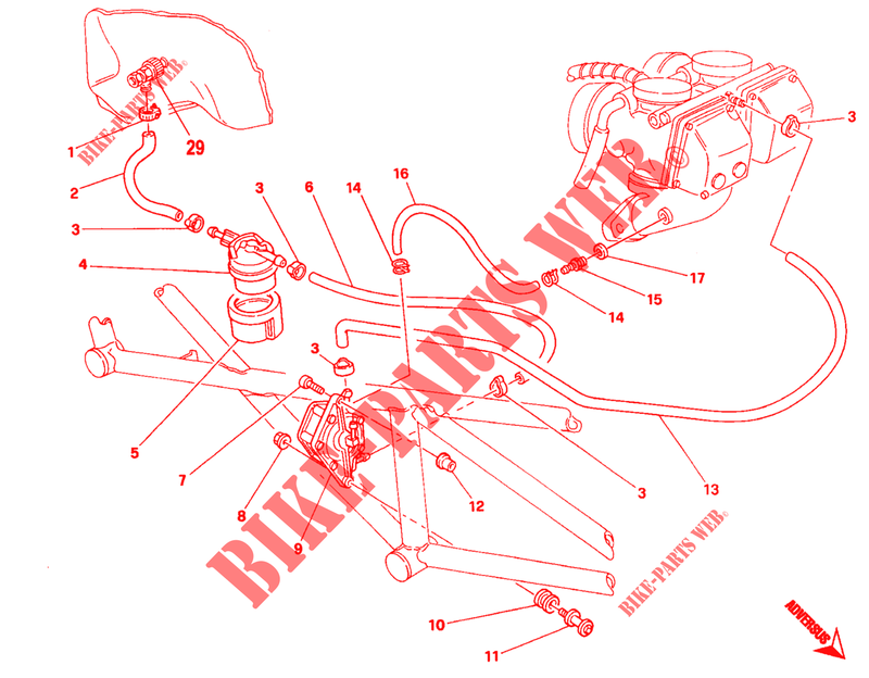 BENZINPUMPE (<004462) für Ducati Monster 900 1993