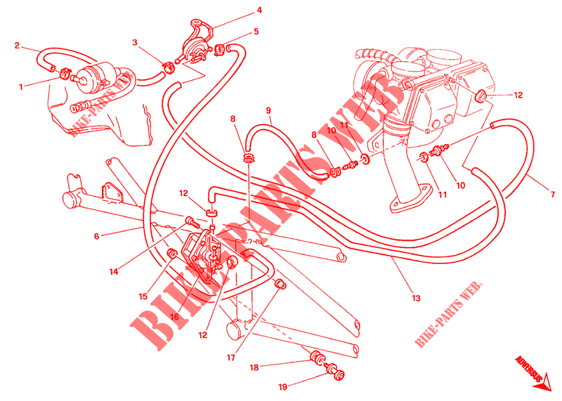 BENZINPUMPE (DM 009915>) für Ducati Monster 900 1993