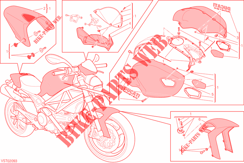 ART KIT für Ducati Monster 796 ABS 2014