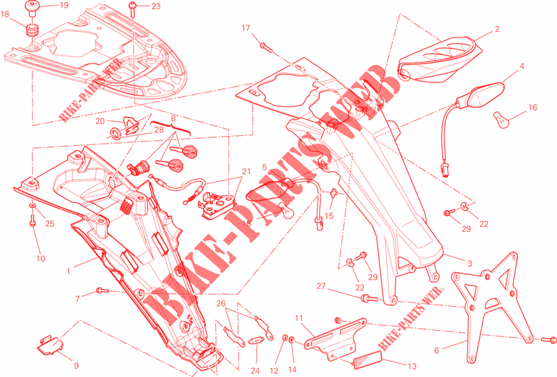 RÜCKLICHT für Ducati Monster 796 ABS 2014