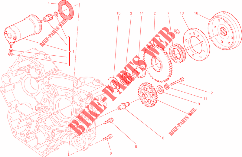 ANLASSERMOTOR für Ducati Monster 659 ABS Learner Legal (LAMs) 2014