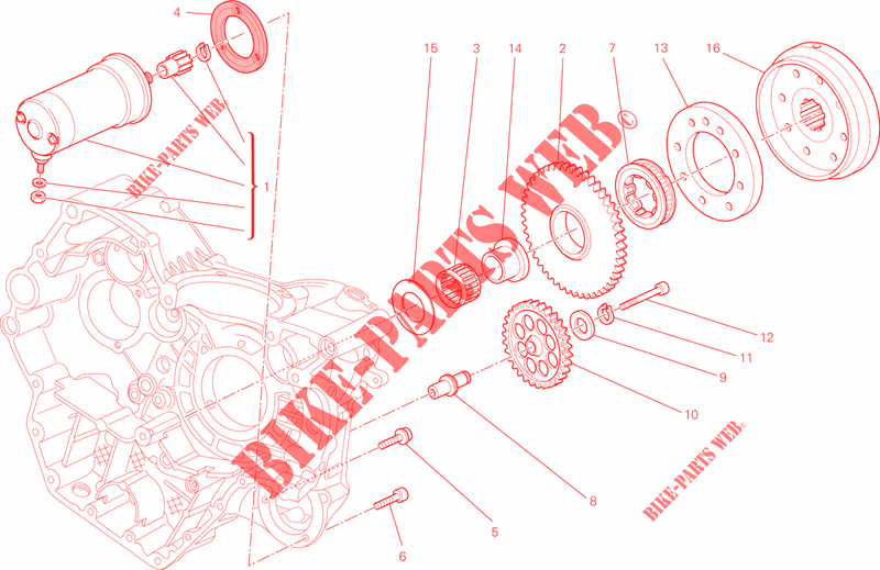 ANLASSERMOTOR für Ducati Monster 795 2014