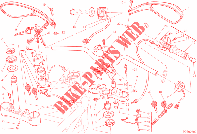 LENKER für Ducati Monster 795 2014