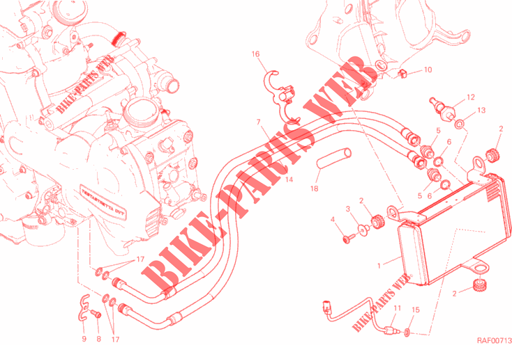 ÖLKÜHLER für Ducati Multistrada 1200 ABS 2015