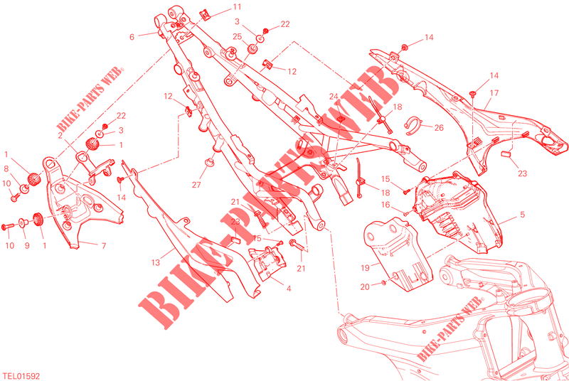 HECKRAHMEN für Ducati Streetfighter V4 SP 2022