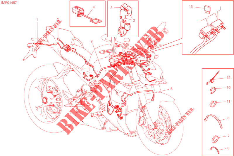 KABELBAUM ELEKTRIC für Ducati Streetfighter V4 SP 2022