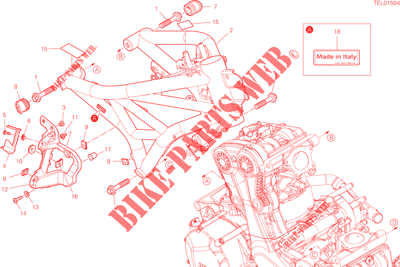 RAHMEN für Ducati SUPERSPORT 950 2023