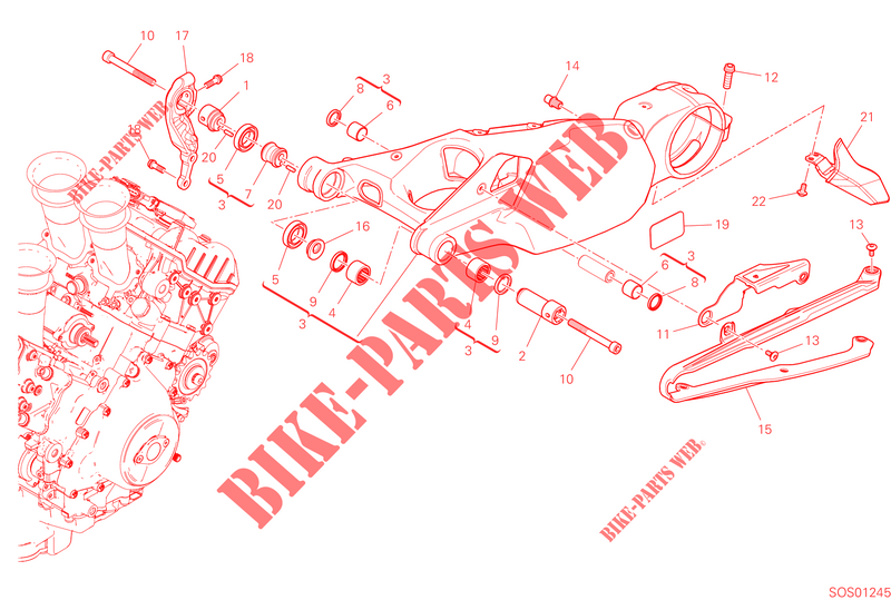 HINTERRADSCHWINGE für Ducati PANIGALE V4 R 2023