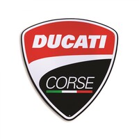 DUCATI CORSE METAL SCHILD-Ducati-Ducati Goodies